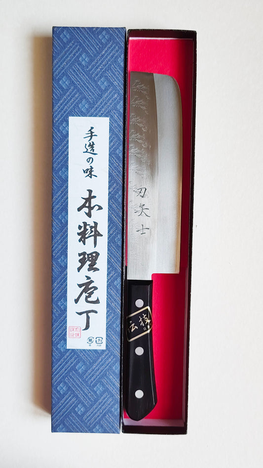 Couteau de cuisine japonais "Nakiri" 165mm Aogami super "Miki Hamono"
