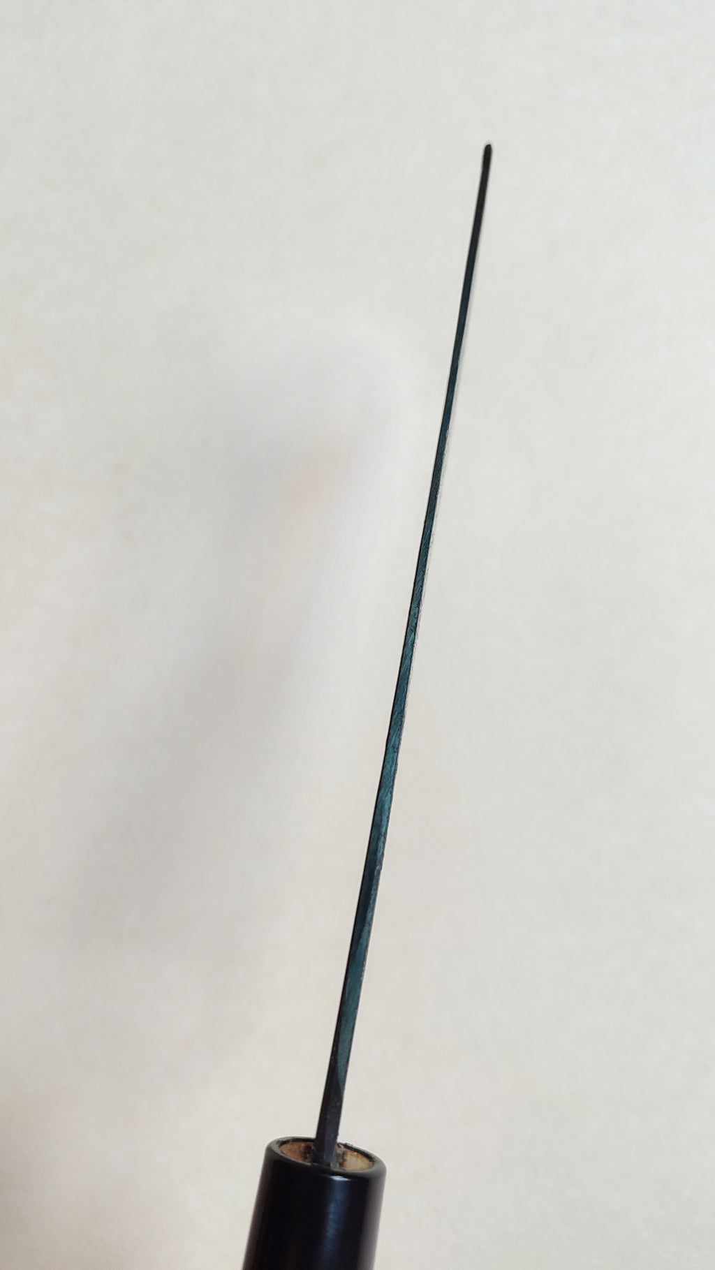 Couteau de cuisine japonais "Nakiri" 165mm White Steel "Kurouchi"