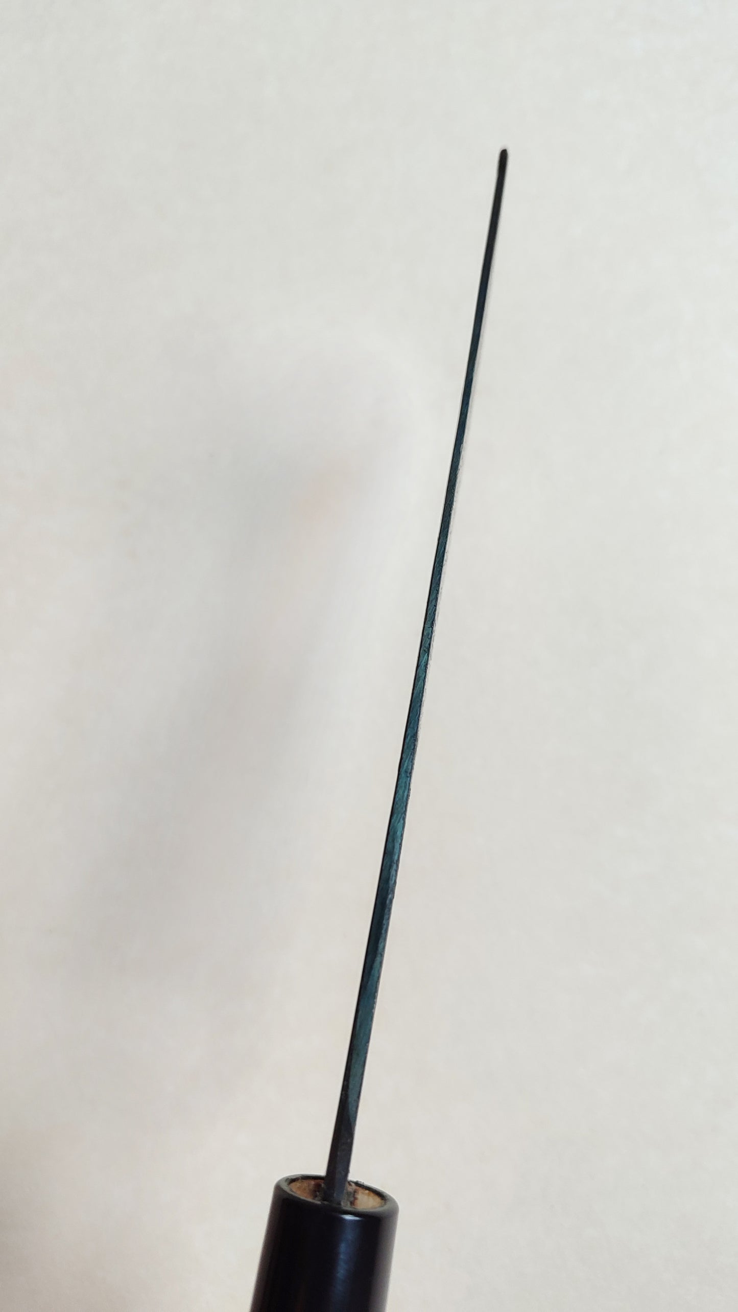Couteau de cuisine japonais "Nakiri" 165mm White Steel "Kurouchi"
