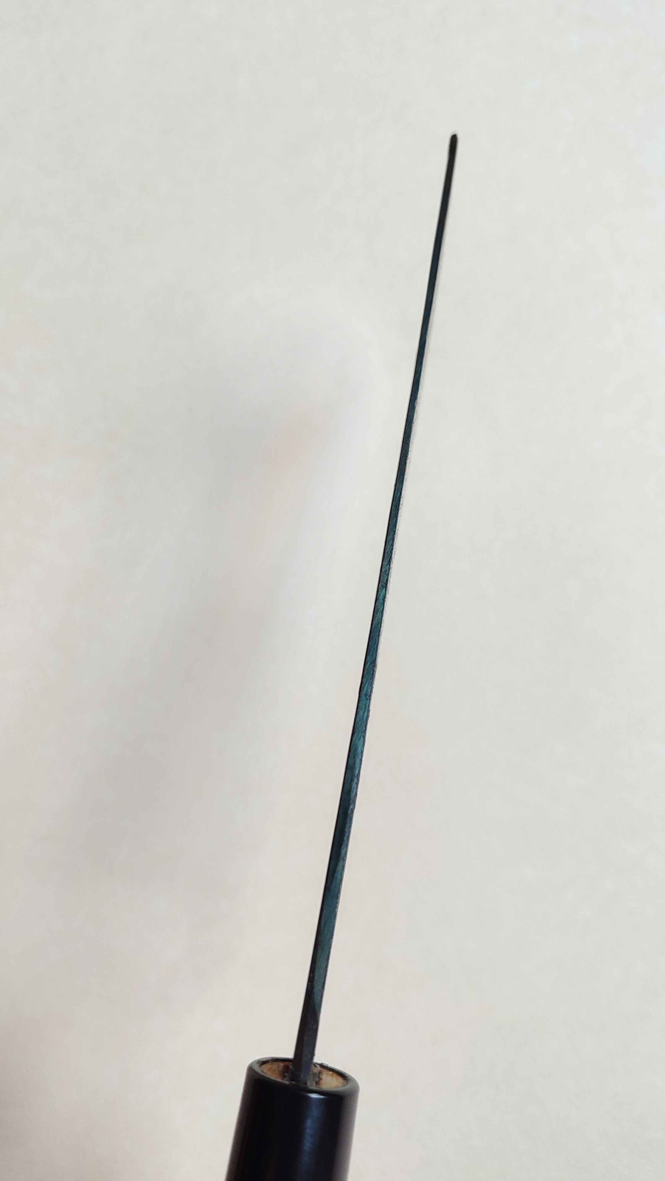 Couteau de cuisine japonais "Nakiri" 165mm White Steel "Kurouchi"