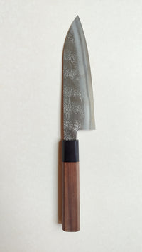 Magnifique couteau de cuisine japonais "Santoku" 165mm acier Ginsan "Okeya"