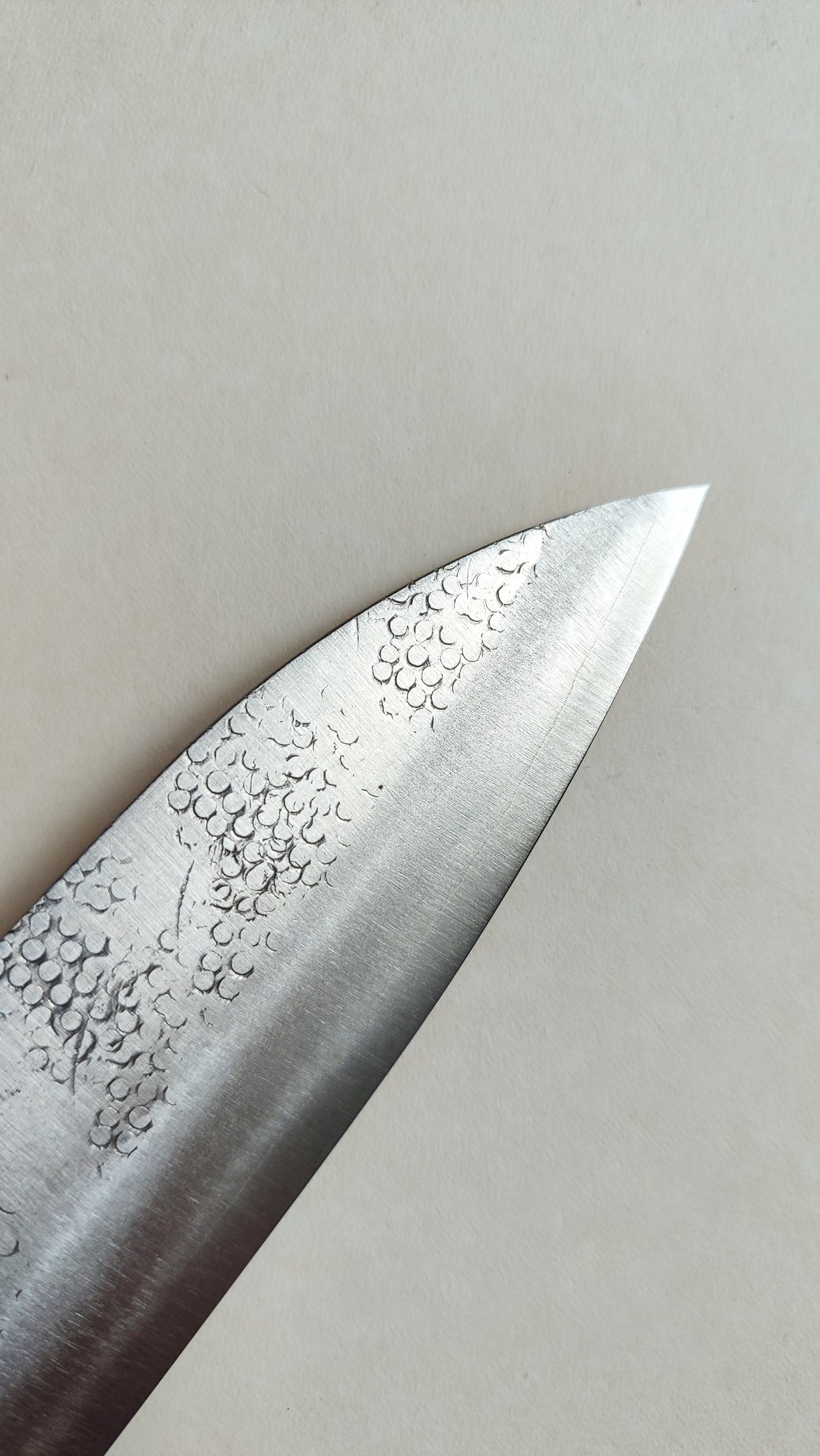 Magnifique couteau de cuisine japonais "Santoku" 165mm acier Ginsan "Okeya"