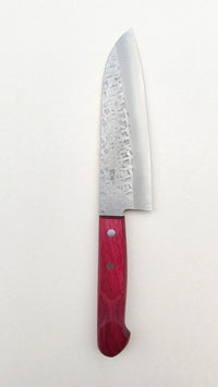 Couteau de cuisine japonais "Santoku" finition "Tsuchime" 165mm "Nao Yamamoto"