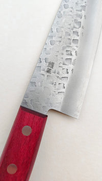 Couteau de cuisine japonais "Santoku" finition "Tsuchime" 165mm "Nao Yamamoto"