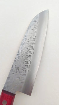 Couteau de cuisine japonais "Santoku" finition "Tsuchime" 165mm "Nao Yamamoto"