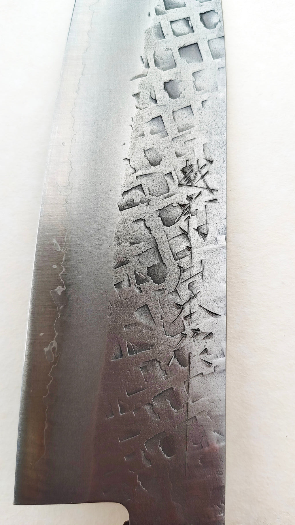 Couteau de cuisine japonais "Santoku" finition "Tsuchime" 165mm "Nao Yamamoto"