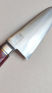 Couteau de cuisine japonais "Santoku" 180mm Blue Steel "Hiro Masui"