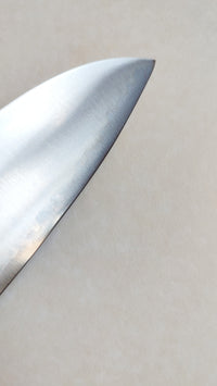 Couteau de cuisine japonais "Santoku" 180mm Blue Steel "Hiro Masui"