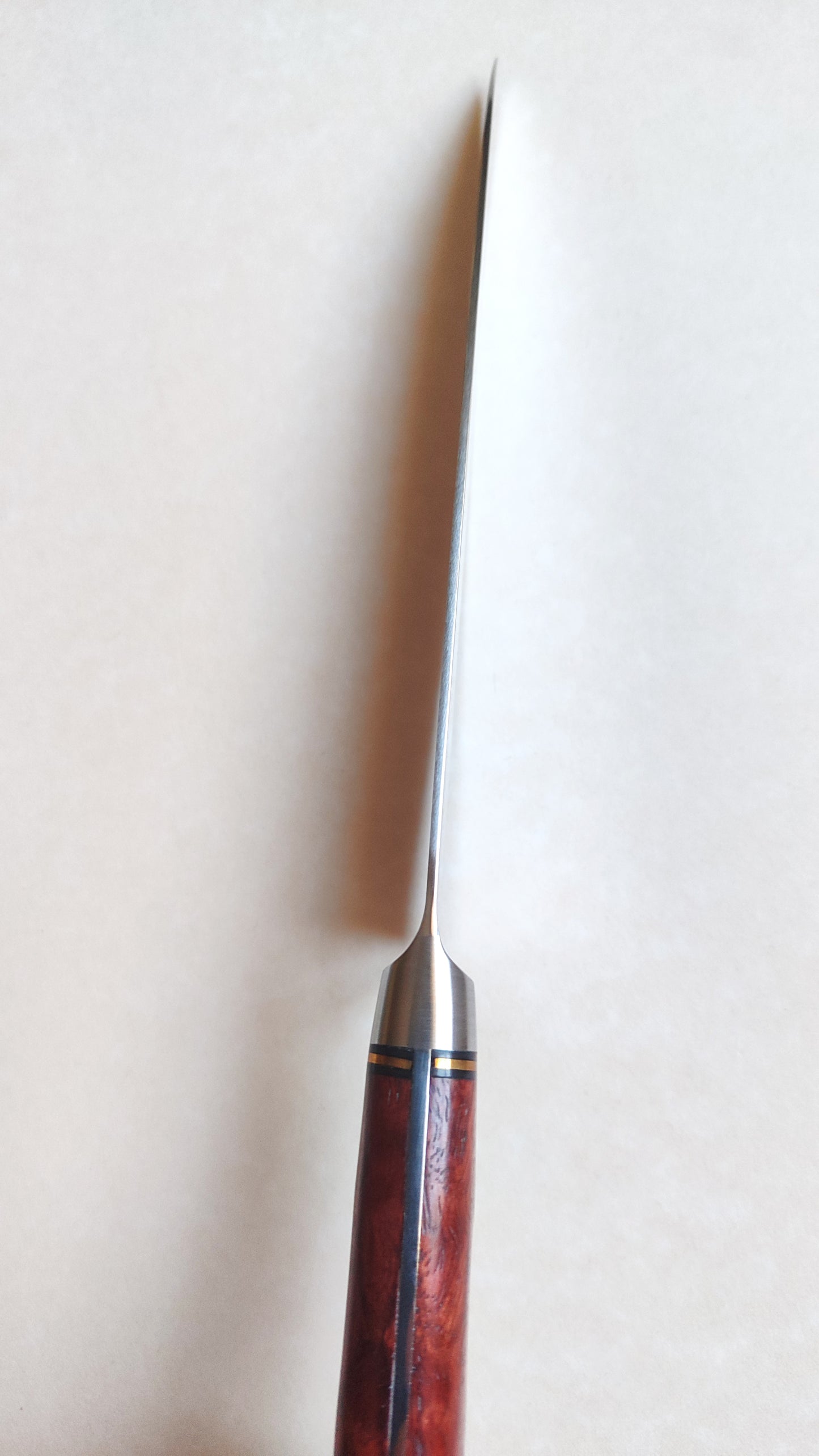 Couteau de cuisine japonais "Santoku" 180mm Blue Steel "Hiro Masui"