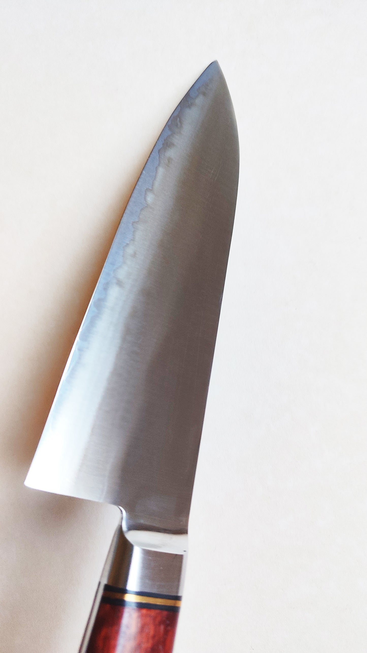Couteau de cuisine japonais "Santoku" 180mm Blue Steel "Hiro Masui"