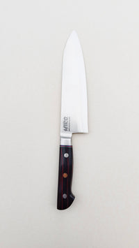 Couteau de cuisine japonais "Santoku" 180mm Blue Steel "Hiro Masui"