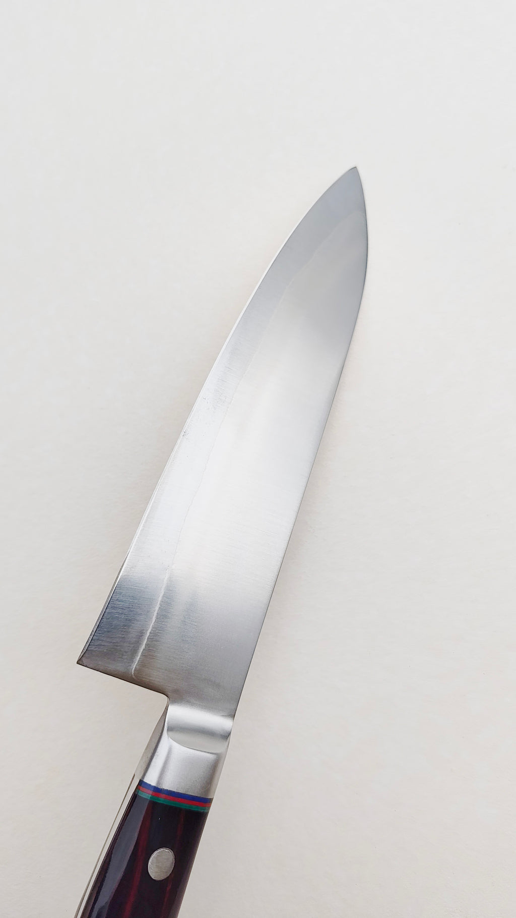 Couteau de cuisine japonais "Santoku" 180mm Blue Steel "Hiro Masui"