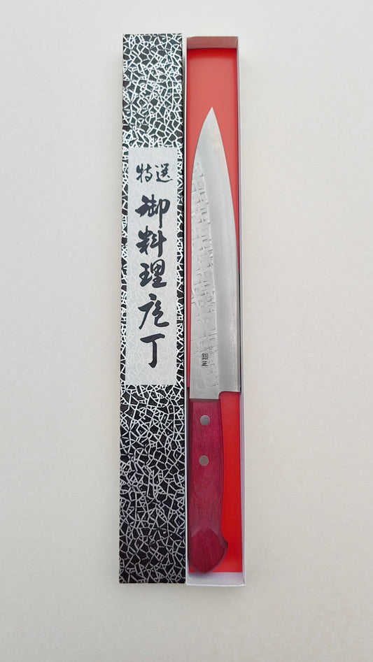 Couteau de cuisine japonais en acier Ginsan "Sujihiki" 210mm "Nao Yamamoto"