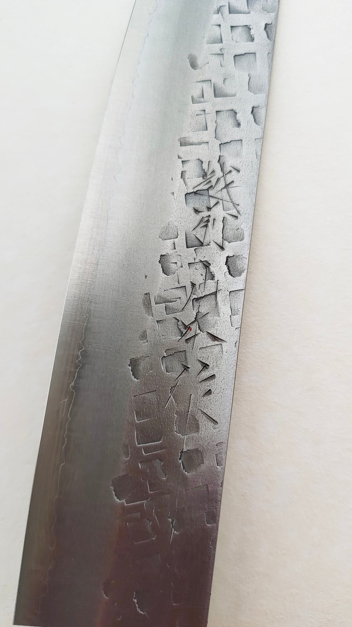 Couteau de cuisine japonais en acier Ginsan "Sujihiki" 210mm "Nao Yamamoto"