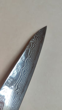 Magnifique couteau de cuisine japonais "Sujihiki" 240mm 410C Steel "Maruyoshi"