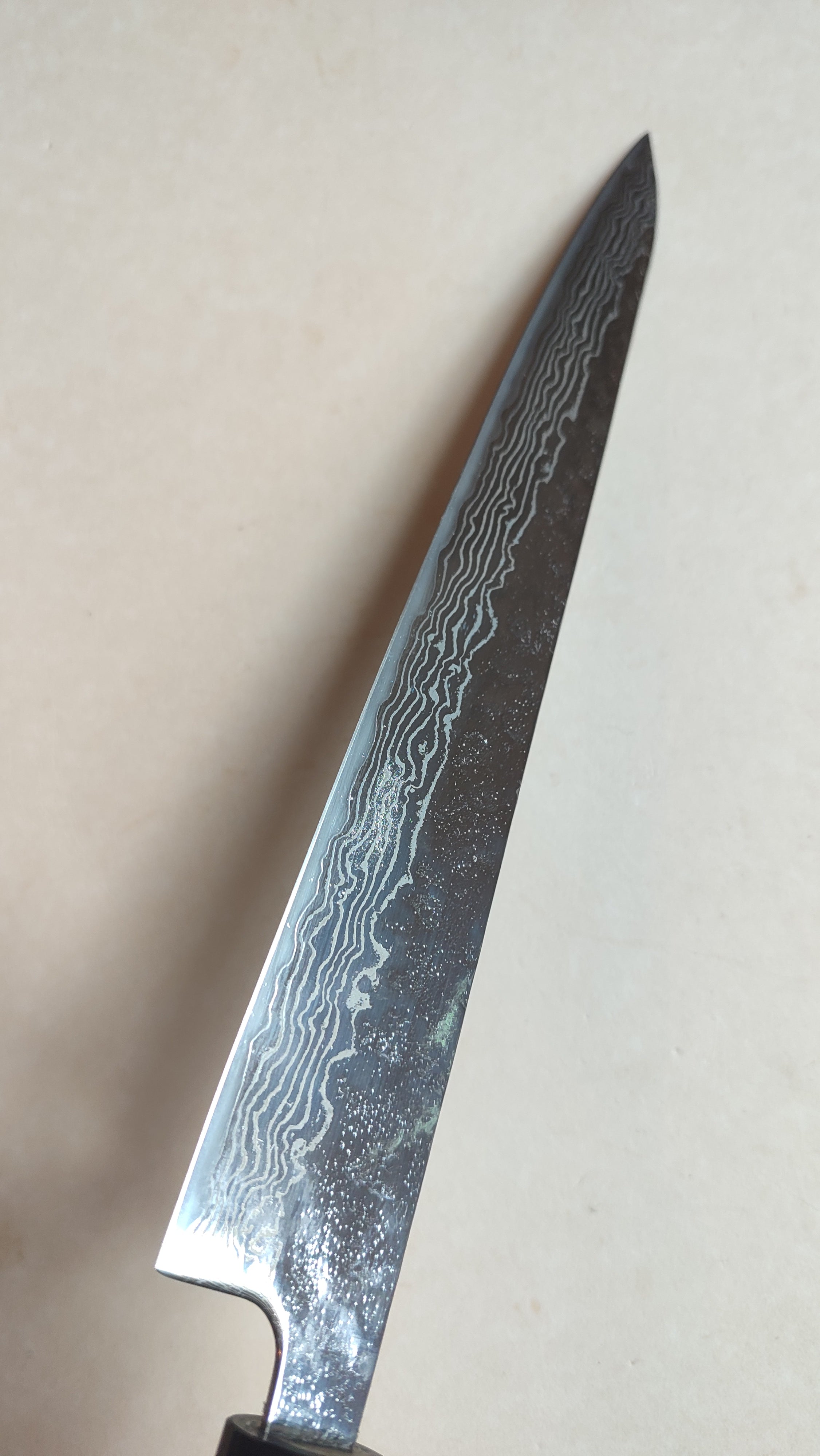 Magnifique couteau de cuisine japonais "Sujihiki" 240mm 410C Steel "Maruyoshi"