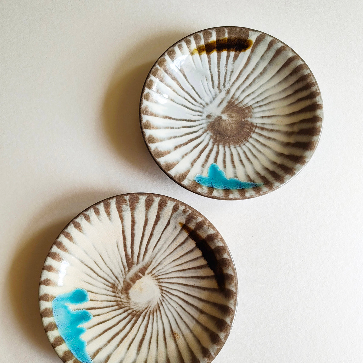 Duo d'assiettes céramique de Koishiwara 188mm