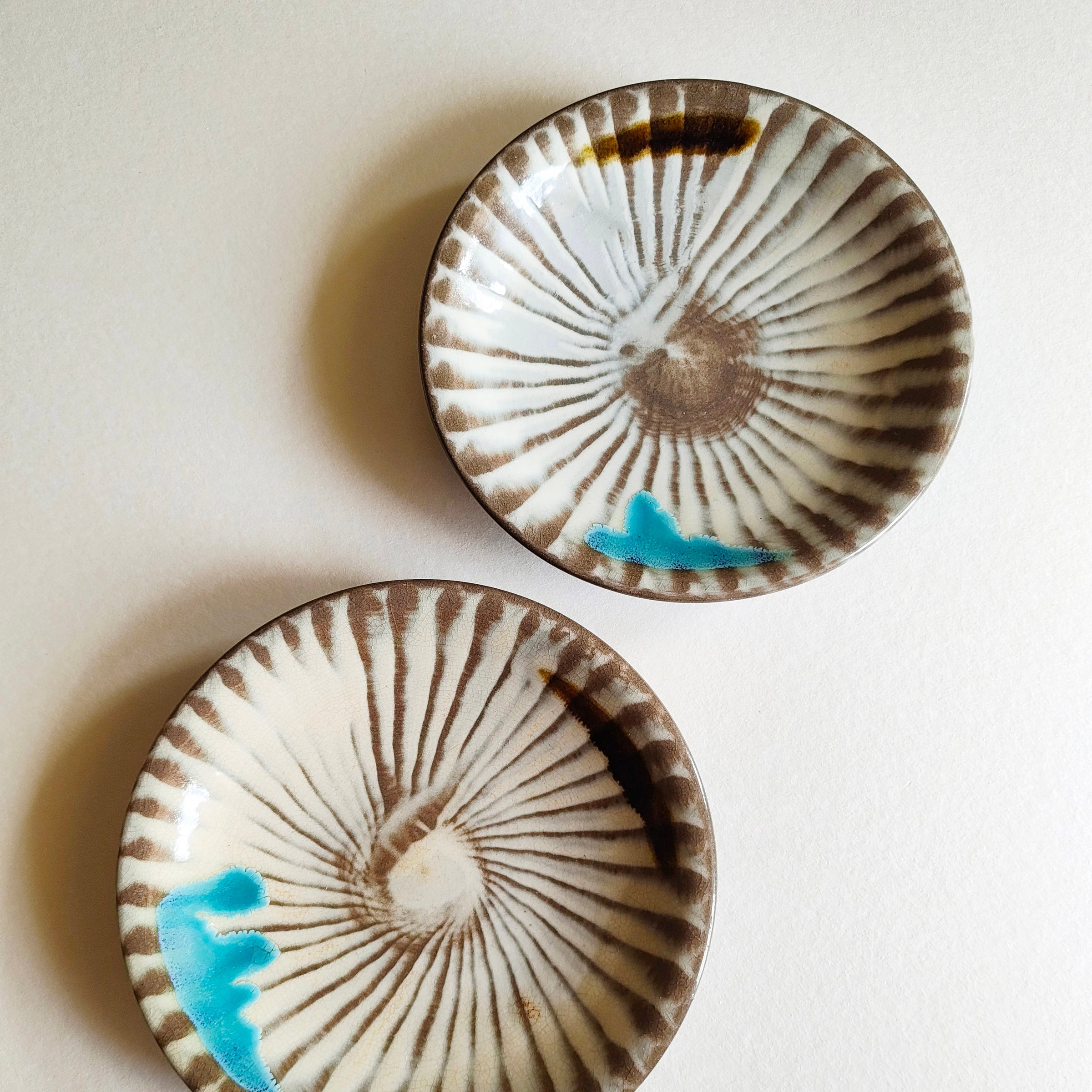 Duo d'assiettes céramique de Koishiwara 188mm