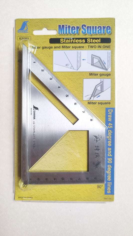 Équerre japonaise 100mm "Shinwa" Onglet 45°
