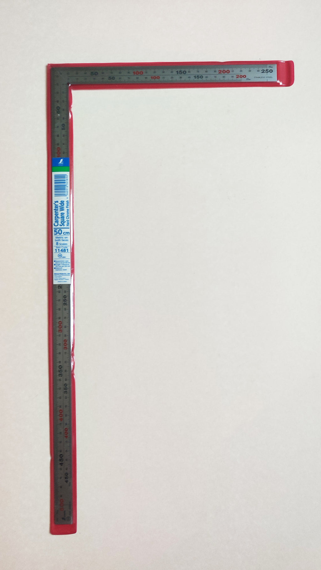 Grande équerre japonaise 50cm "Shinwa" Double face - 8 graduations