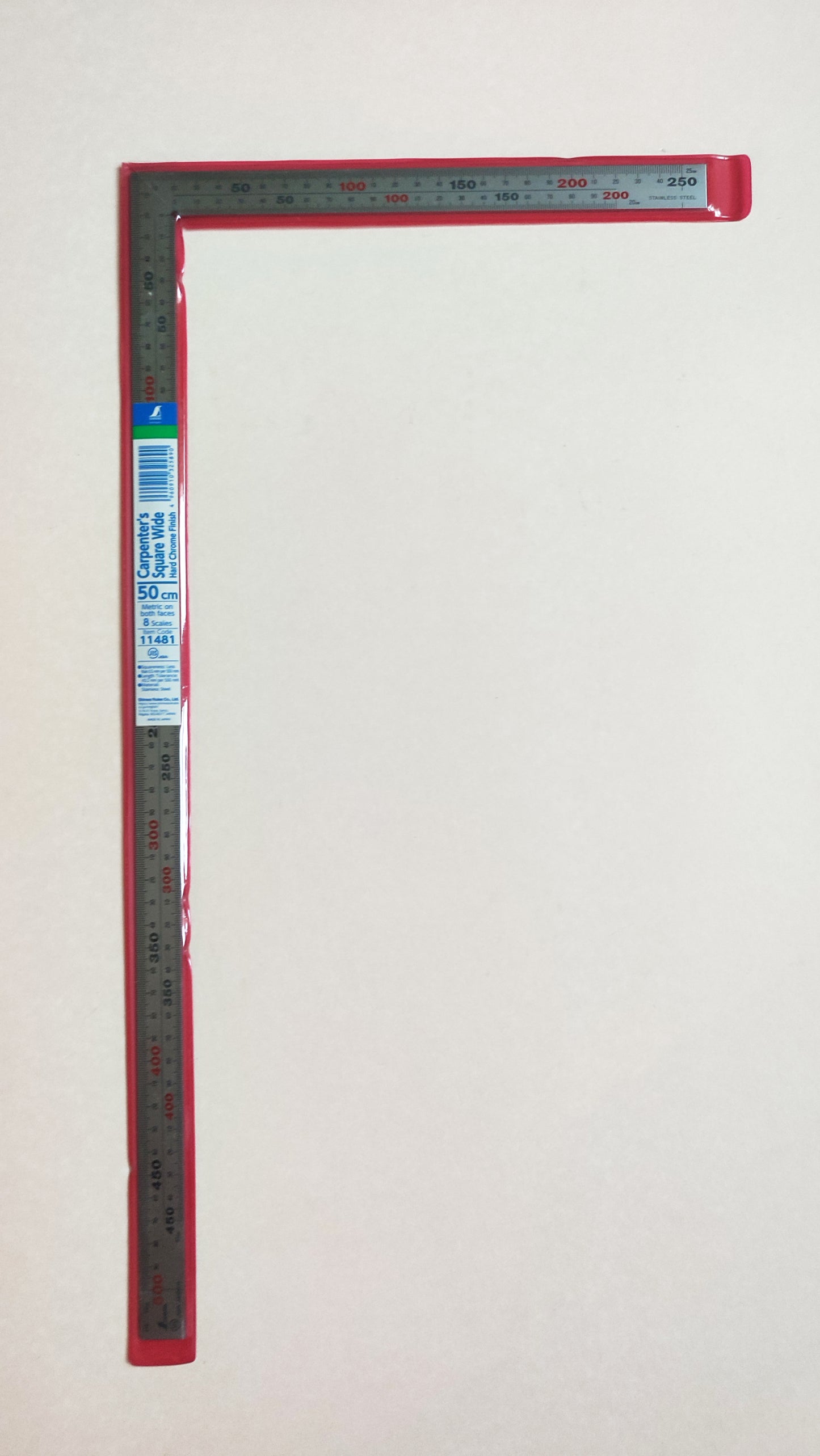 Grande équerre japonaise 50cm "Shinwa" Double face - 8 graduations