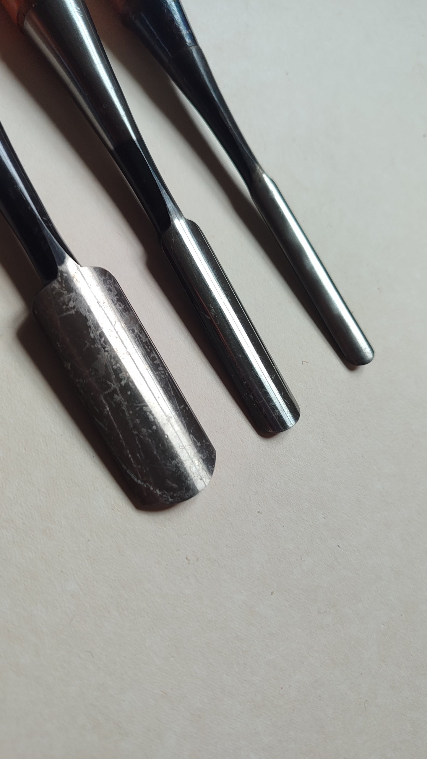 Trio de gouges japonaises "Sotomaru Nomi" 9, 15, 24mm "Mitsuhiro"