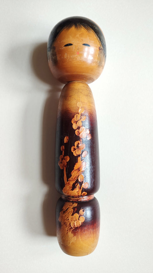 Trés grande poupée japonaise en bois "Kokechi" 435mm "Komura Sato"
