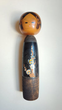 Trés grande poupée japonaise en bois "Kokechi" 450mm "Sato Koson"