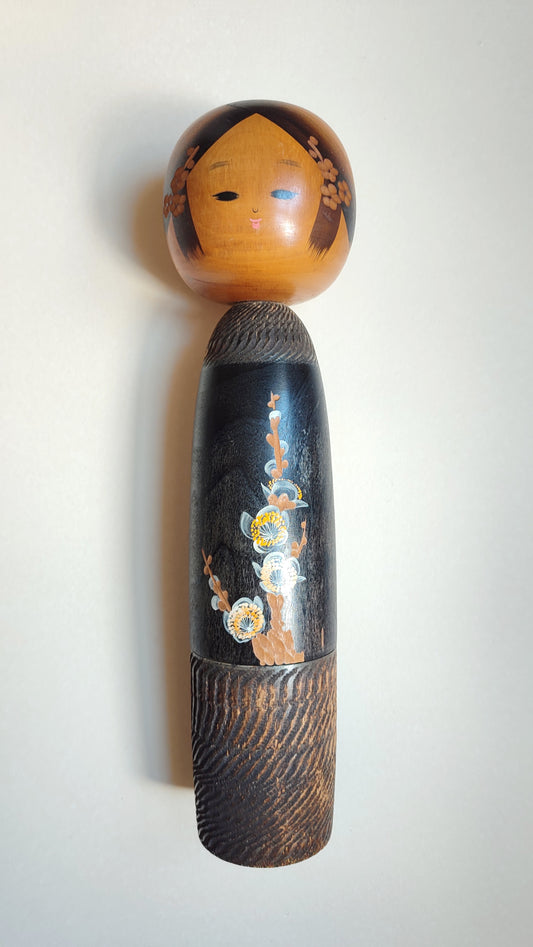 Trés grande poupée japonaise en bois "Kokechi" 450mm "Sato Koson"