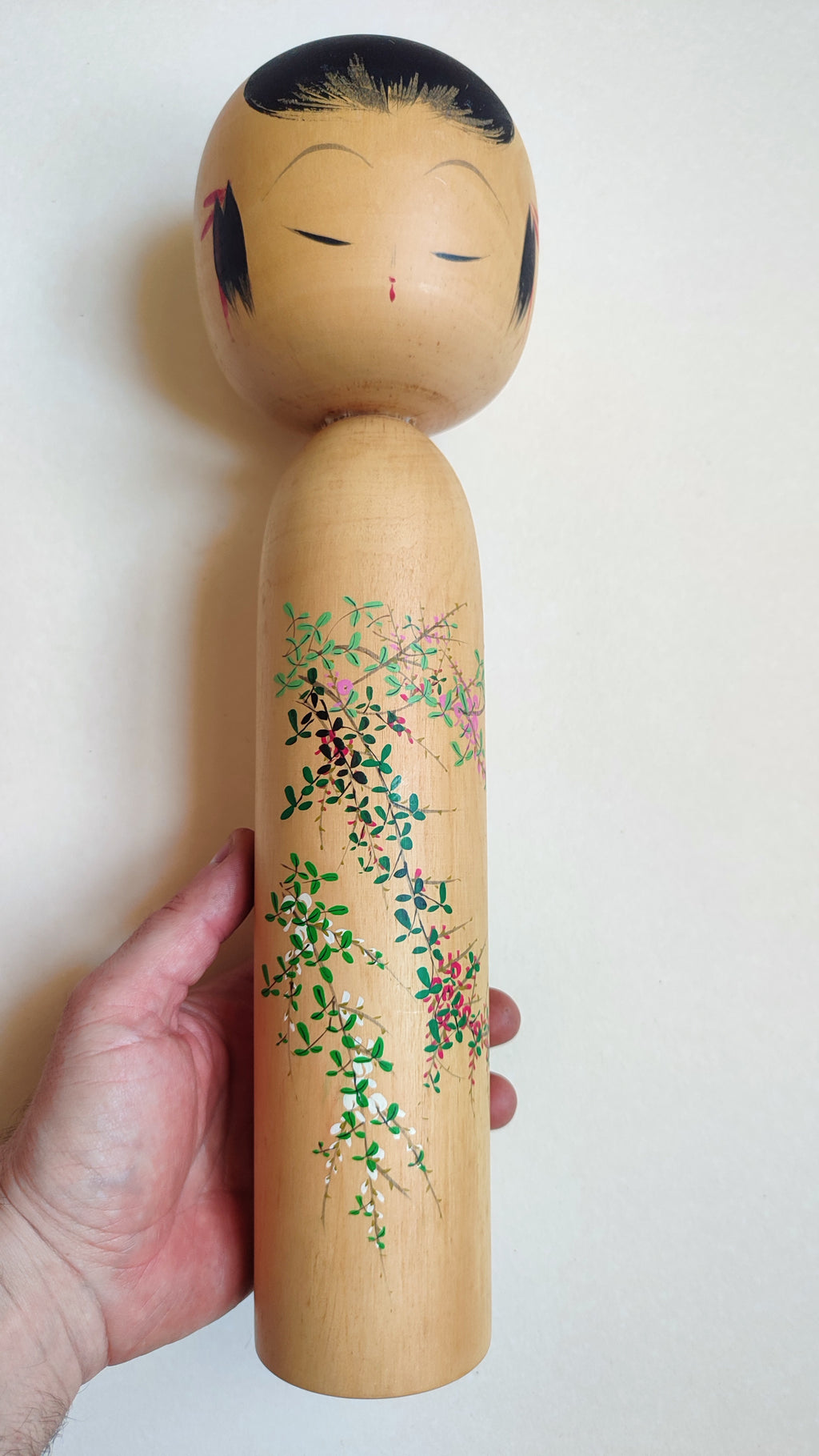 Trés grande poupée japonaise en bois "Kokechi" 370mm "Onodera Koraku"