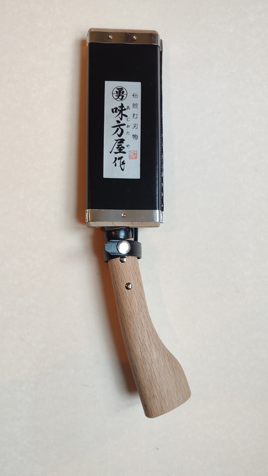 Hachette japonaise "Nata" 165mm "Ajikataya" double biseaux