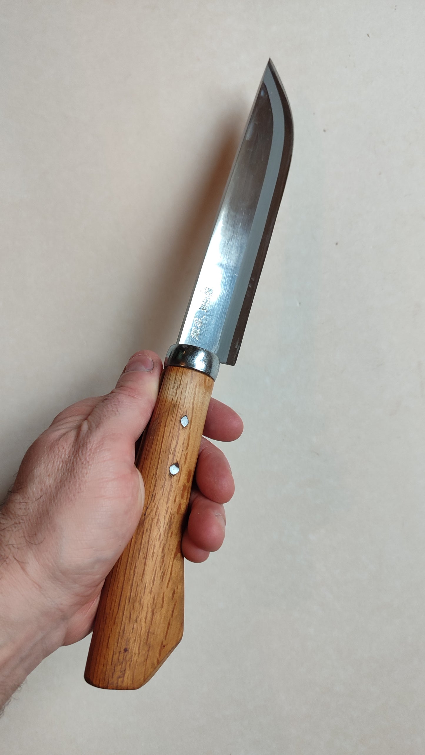 Couteau de chasse japonais à double biseau "Nata" 180mm "Gentamahiro"