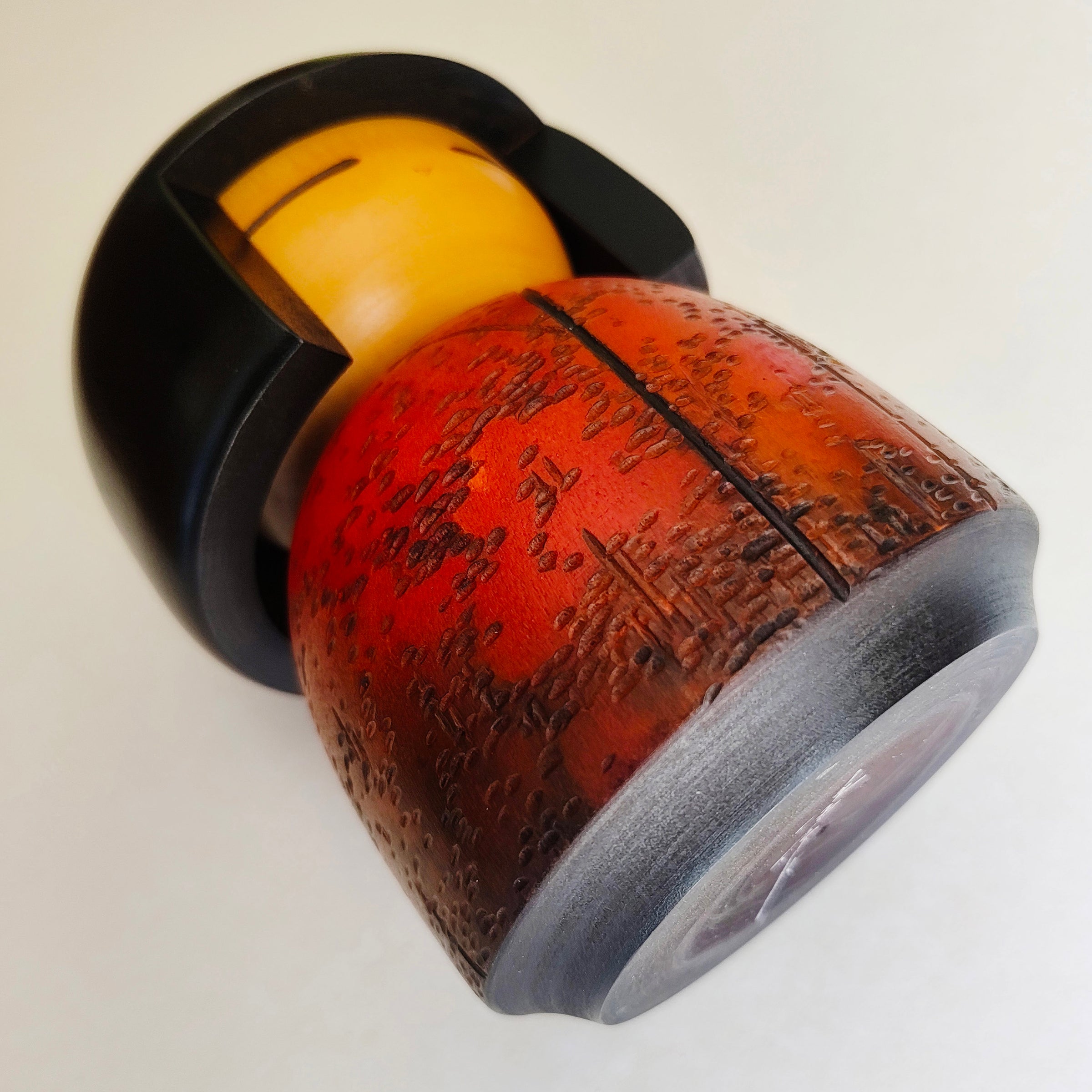 Large poupée japonaise en bois "Kokeshi-Gumma" 160mm "Kisaku"
