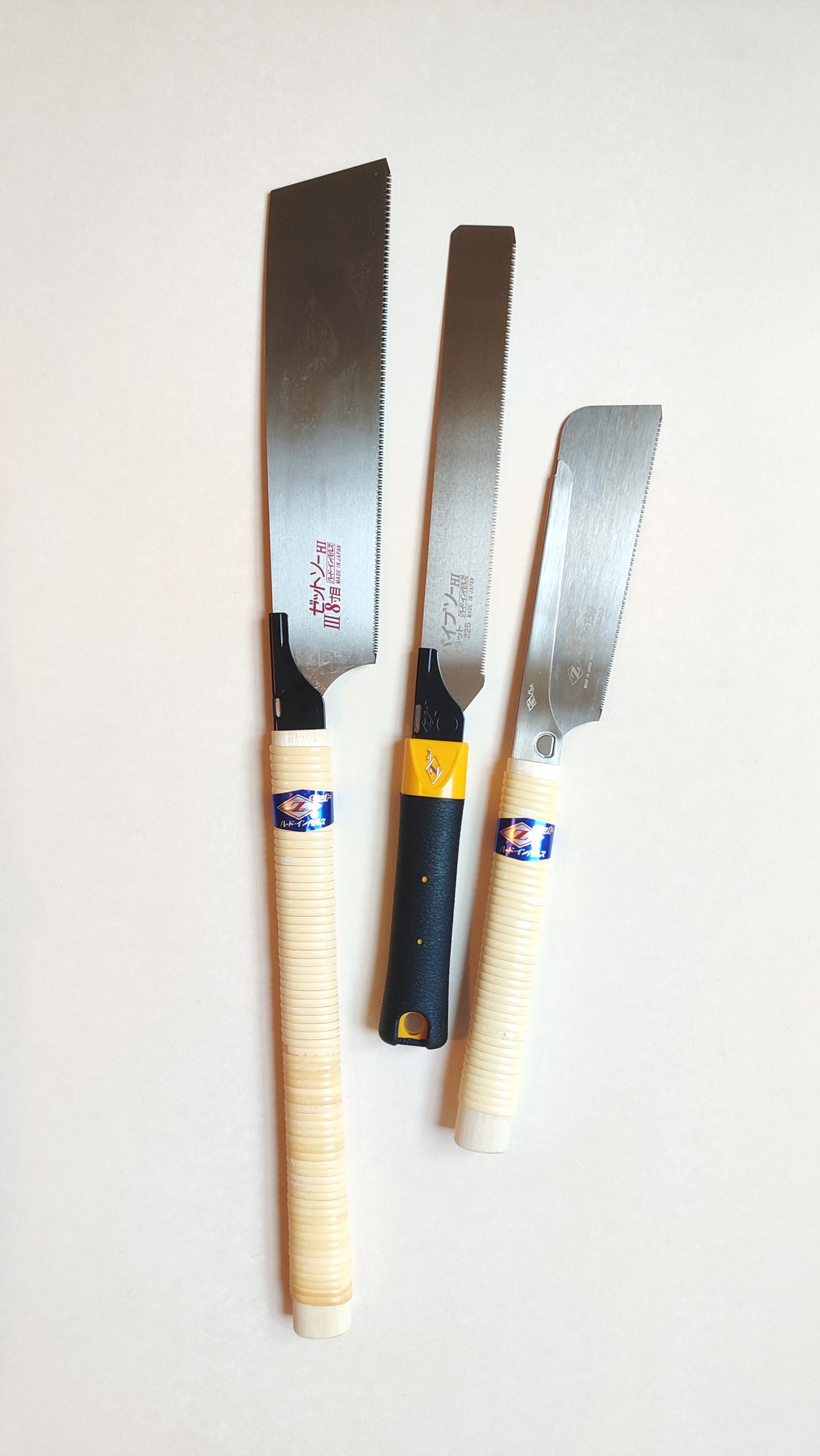 Set de scies japonaises:  Kataba+ Dozuki + Kugihiki