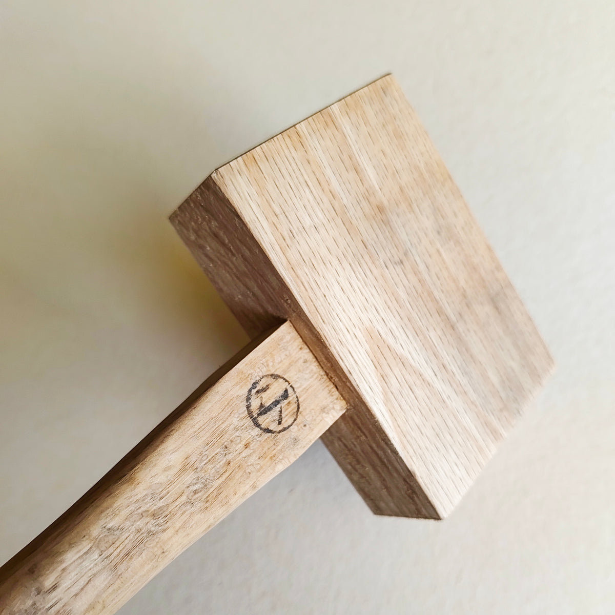 Petit maillet plat en chêne blanc du Japon "Kozuchi" 80mm