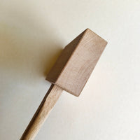 Petit maillet plat en chêne blanc du Japon "Kozuchi" 80mm