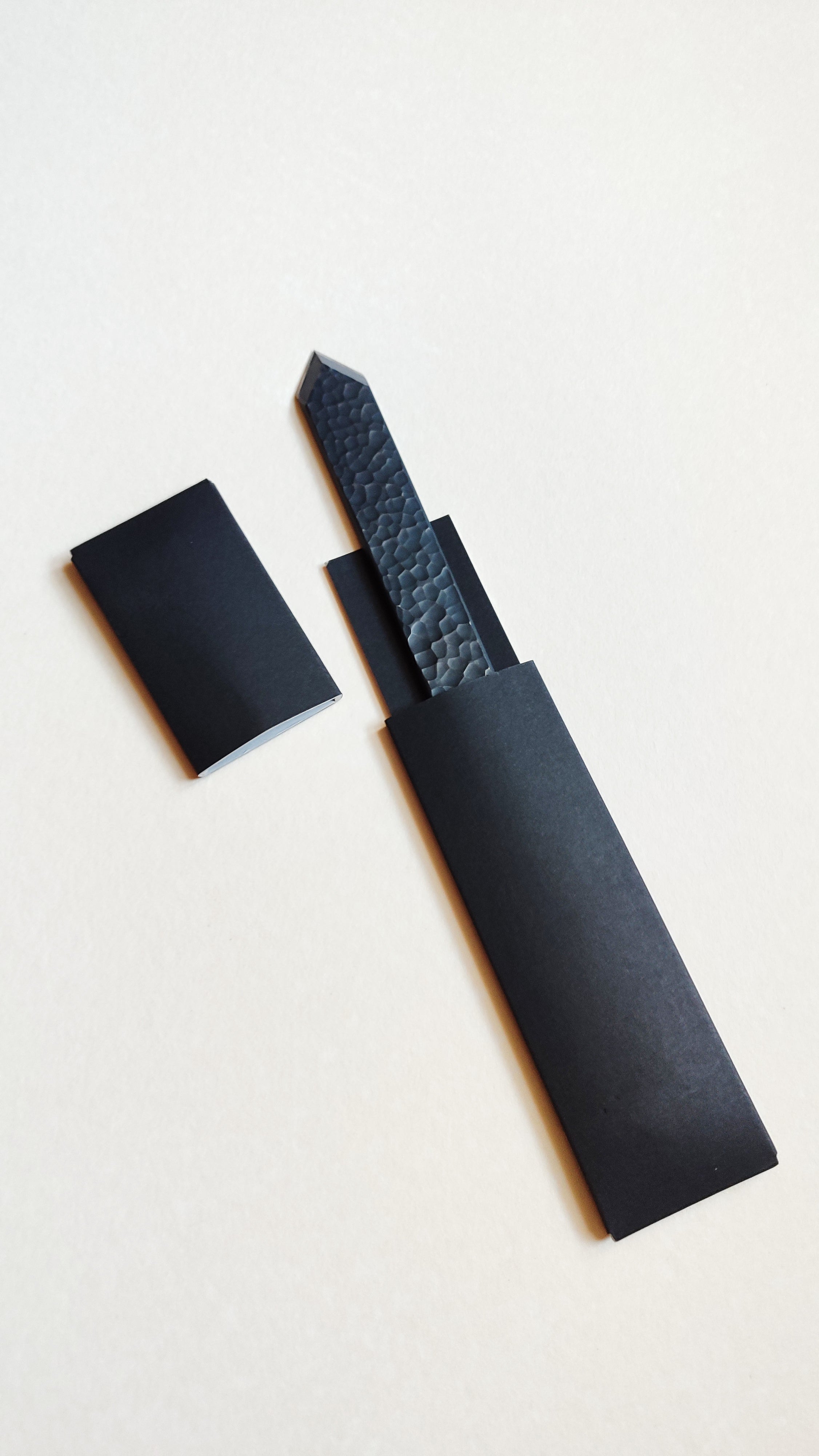 Couteau à tracer japonais "Kensaki" forgé par Yoshihide Sakamitsu 24mm "Tsuchime"