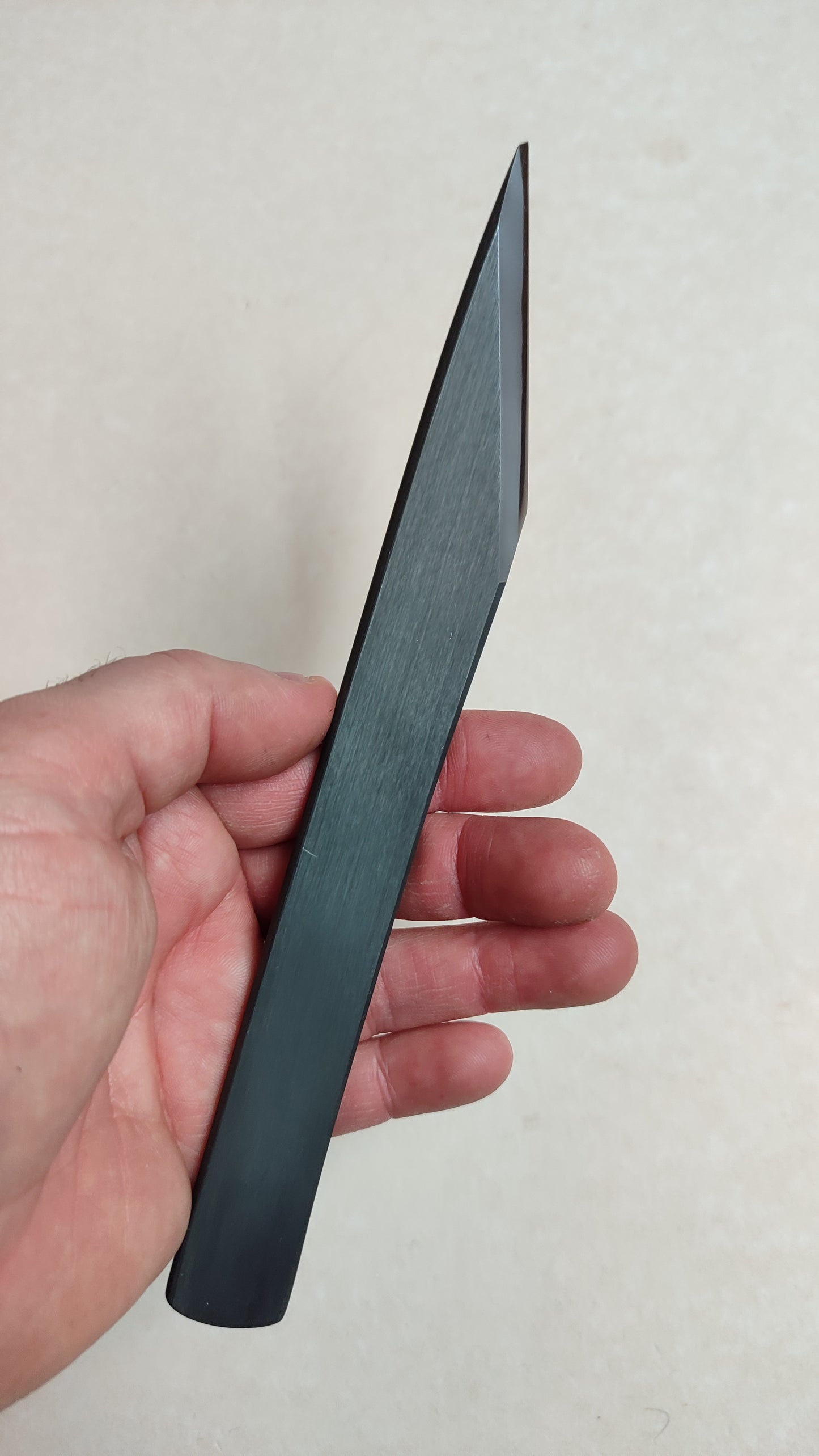 Couteau japonais "Kiridashi" forgé par Yoshihide Sakamitsu 24mm "Kurouchi"