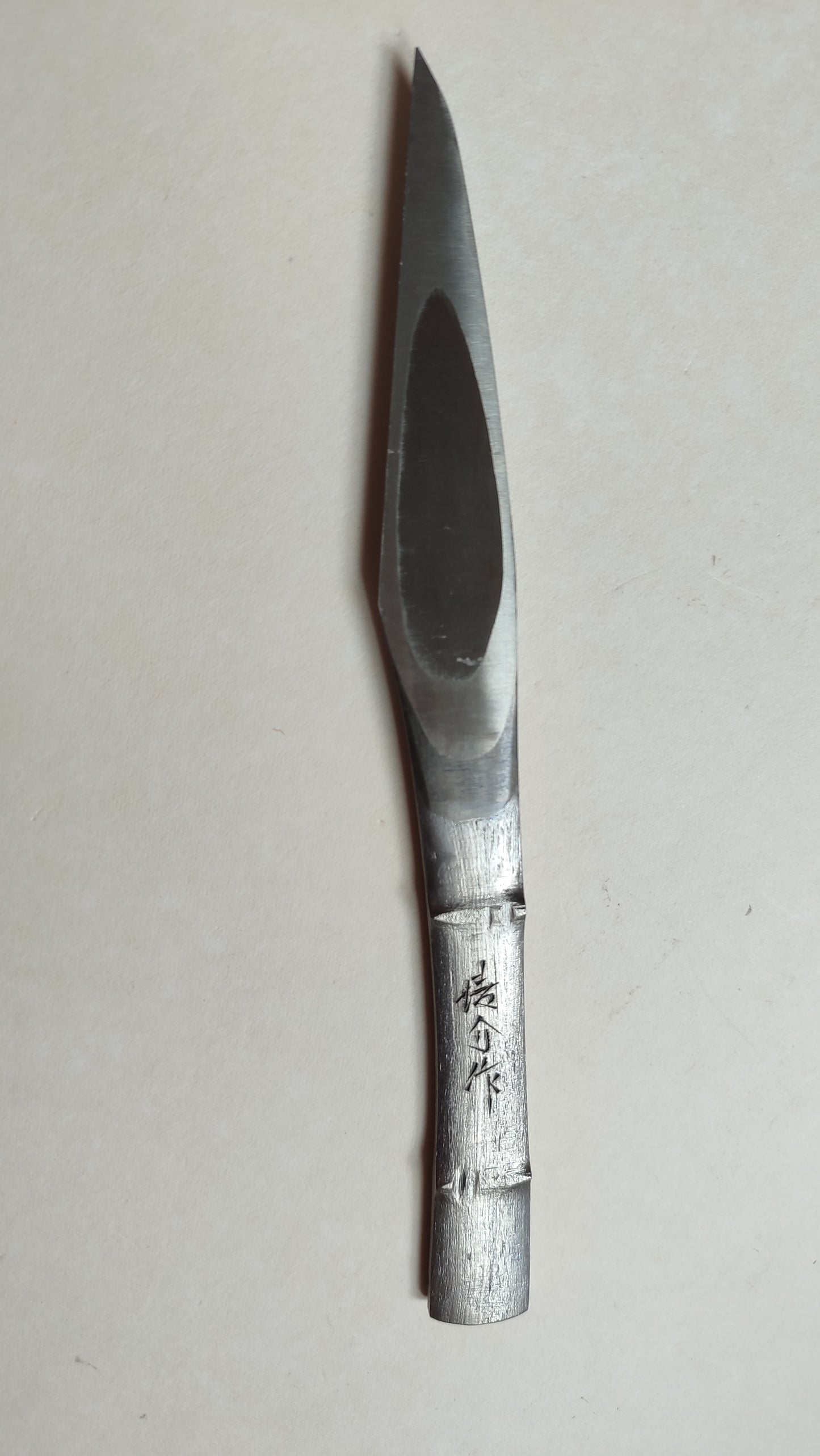 Rare couteau japonais type tranchet "Kiridashi Kokatana" 22mm "Seisuke"