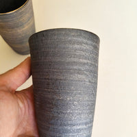Paire de verres à bière céramique de "Bizen" 135mm "Yuda Takashi"