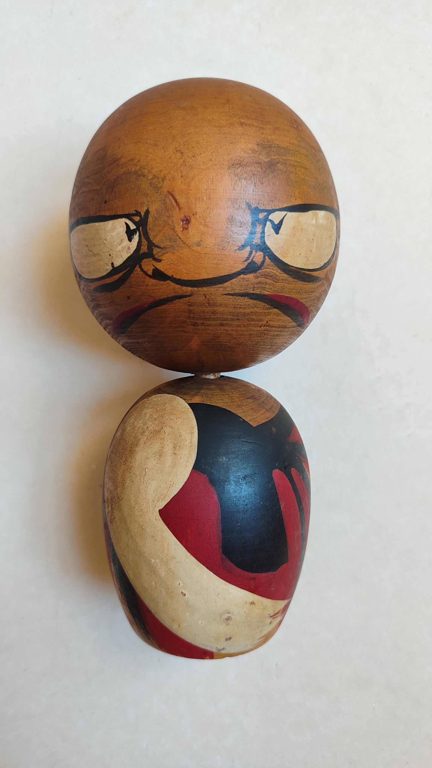 Grande poupée japonaise "Kokechi" en bois 180mm "Daruma"