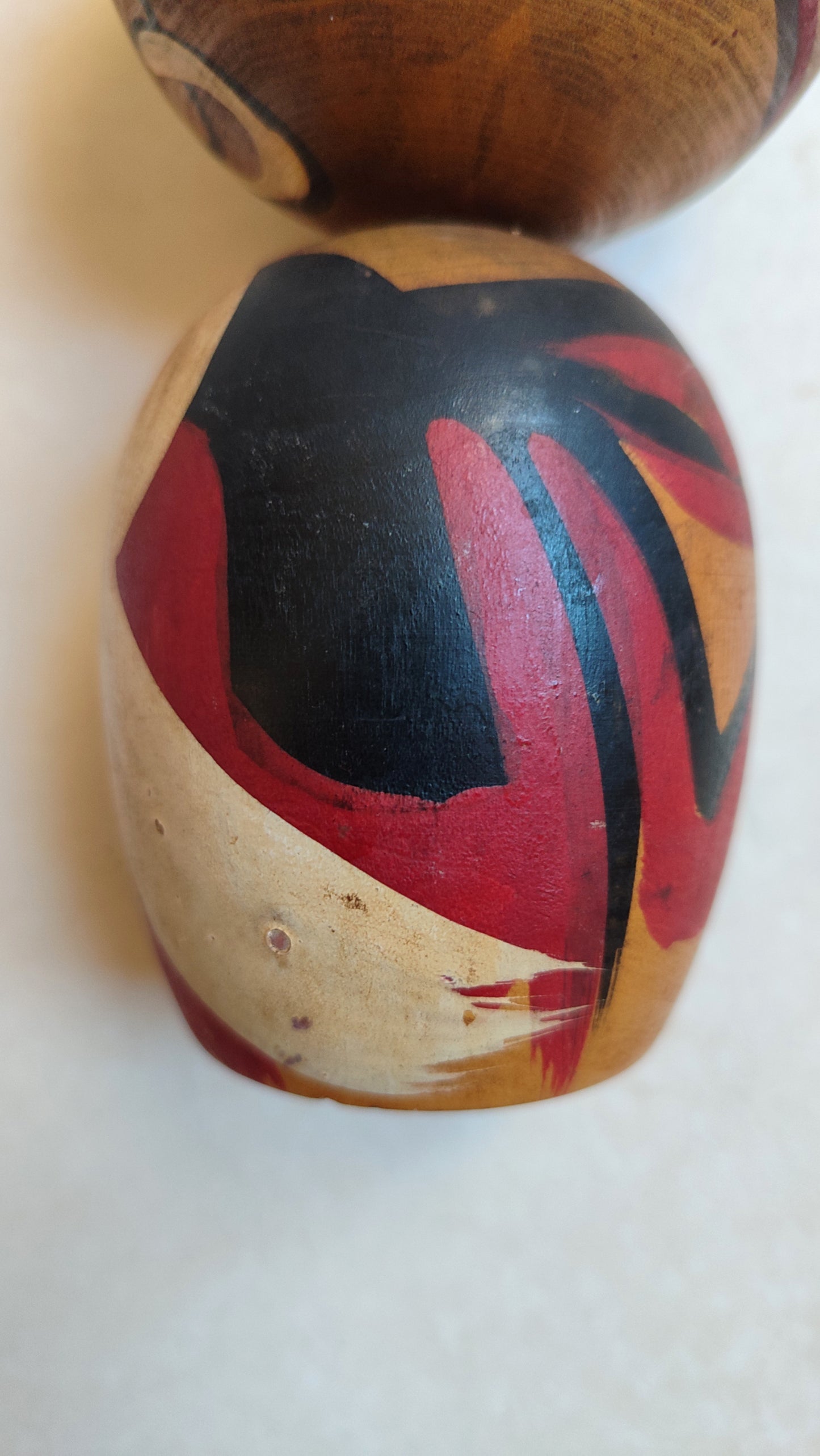 Grande poupée japonaise "Kokechi" en bois 180mm "Daruma"