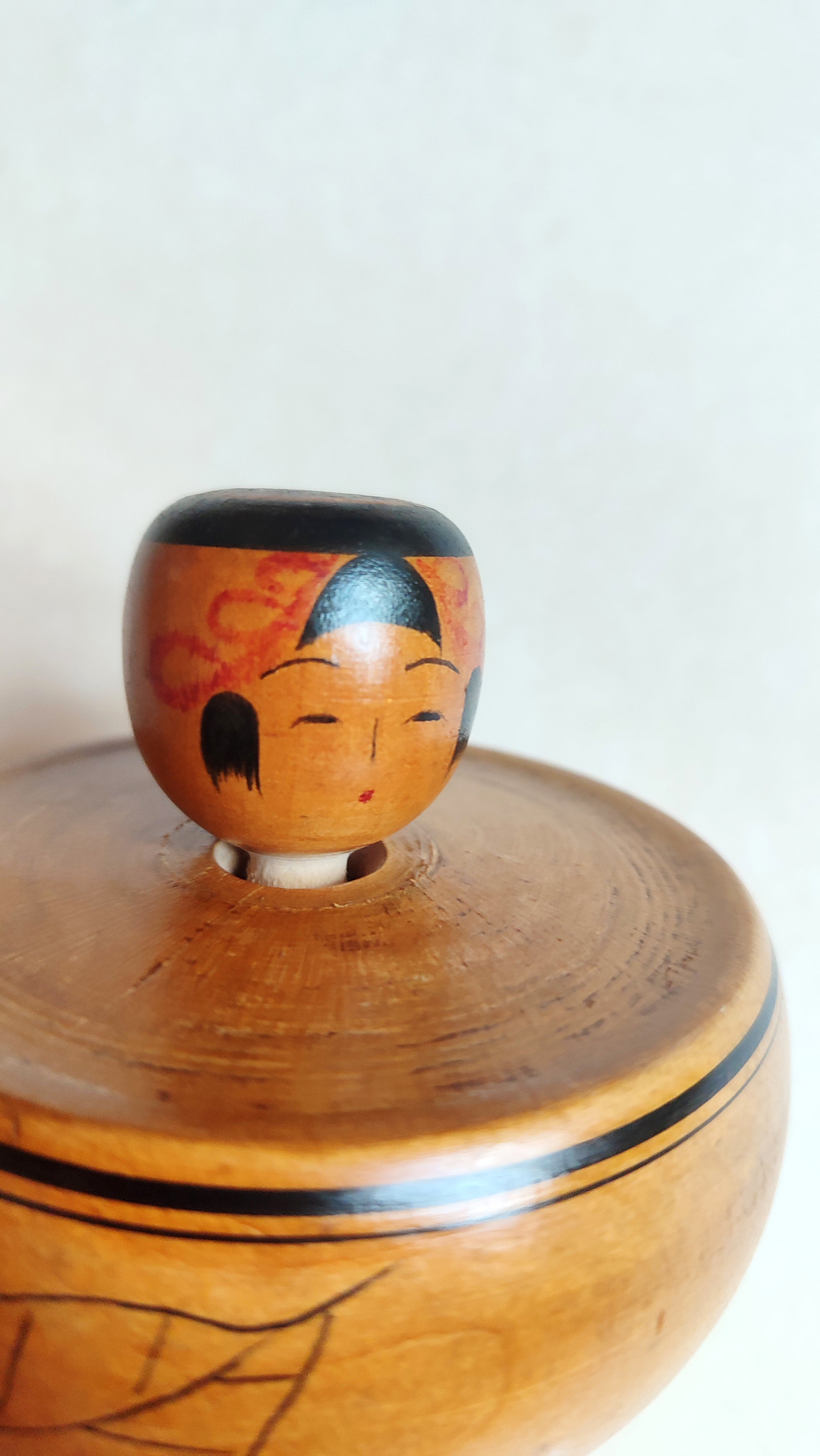 Poupée japonaise "Kokeshi" 65mm style "Ejiko-Zao "