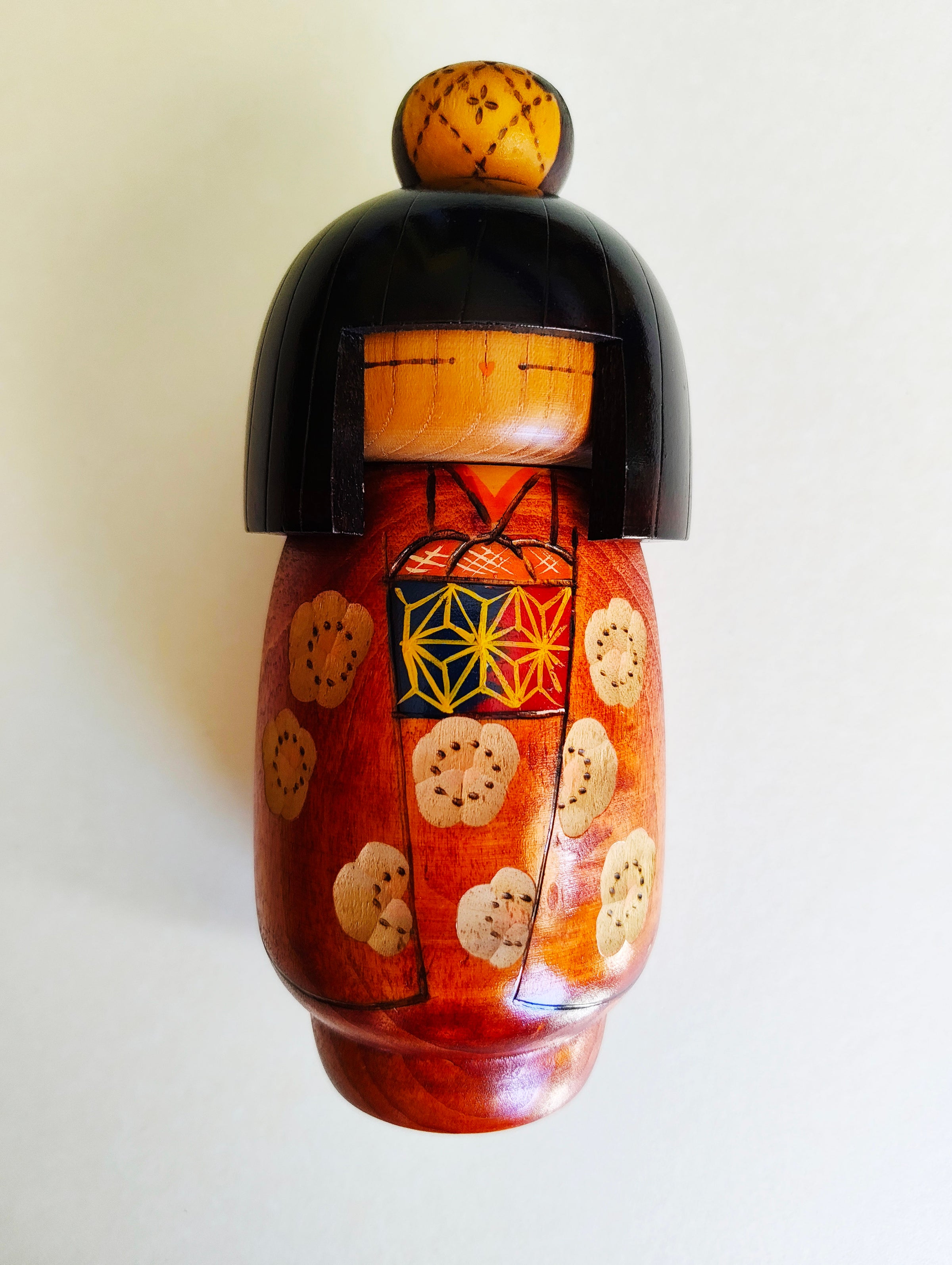 Poupée japonaise en bois "Kokeshi" 185mm "Kazuo Takamizawa"
