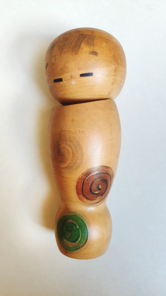 Poupée japonaise en bois "Kokechi" 215mm "Watanabe Masao"