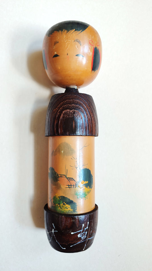 Poupée japonaise en bois "Kokechi" 300mm Tohoku