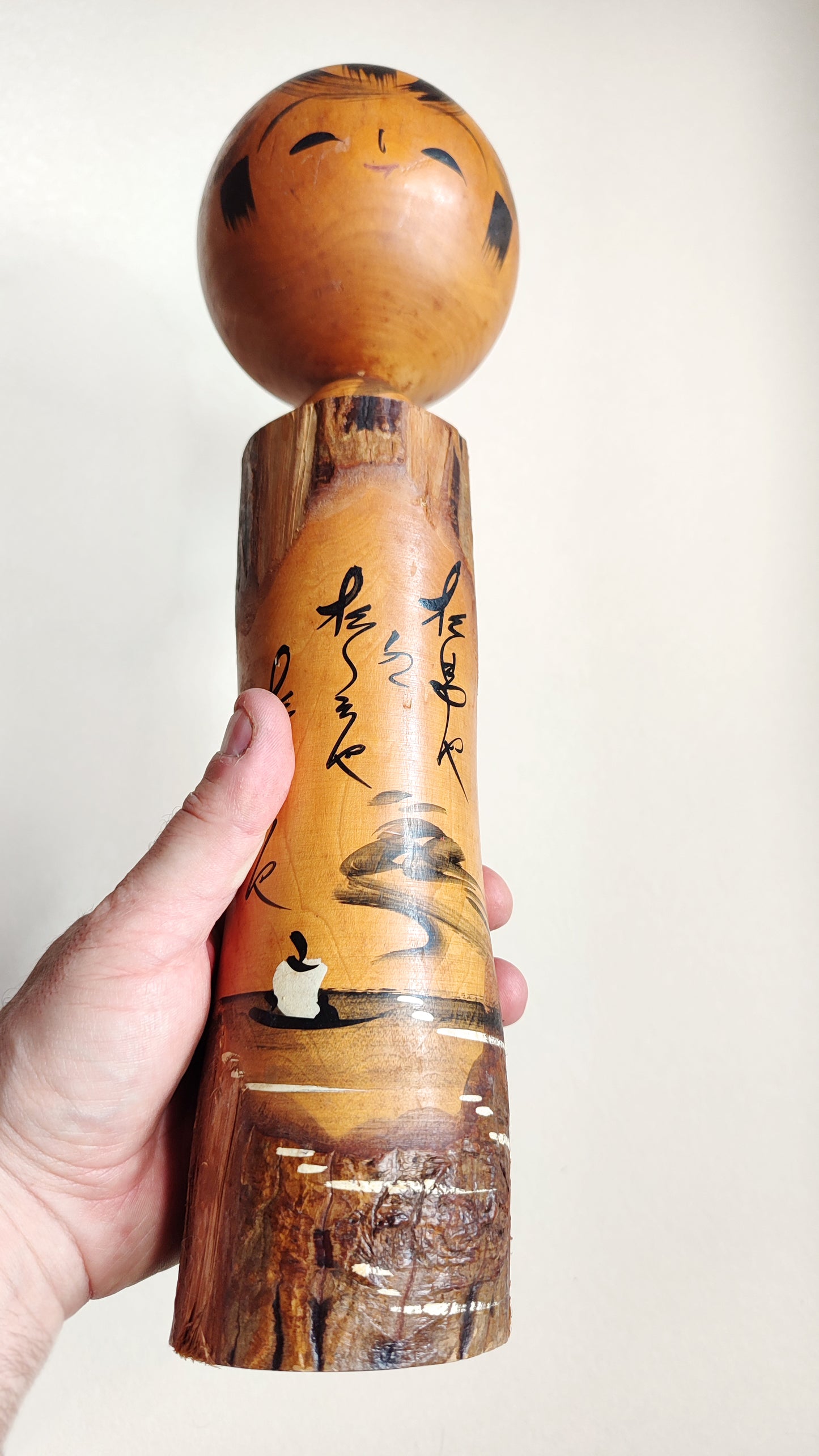 Grande poupée japonaise en bois "Kokechi" 365mm