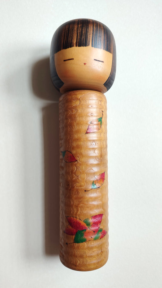 Poupée japonaise en bois "Kokechi" 335mm "Usaburo Saïaki"