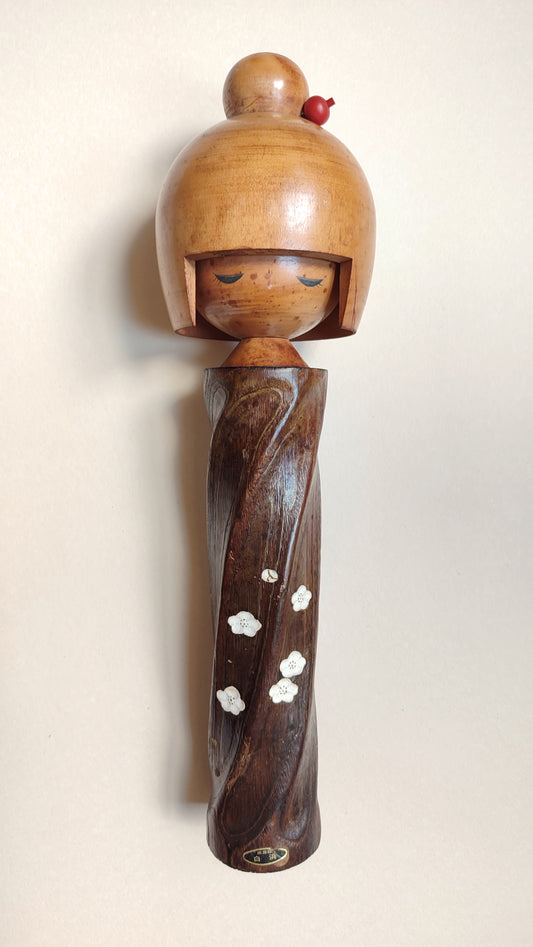 Grande poupée japonaise en bois "Kokechi" 425mm "Usaburo"
