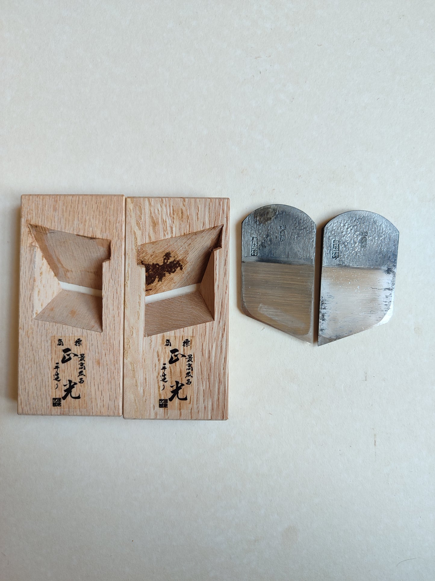 Paire de rabots japonais Kiwa kanna 42mm Masamitsu
